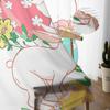 Easter Egg Bunny Flowers Tulle Curtains For Living Room Sheer Curtain For Bedroom Kitchen Blinds Voile Curtains