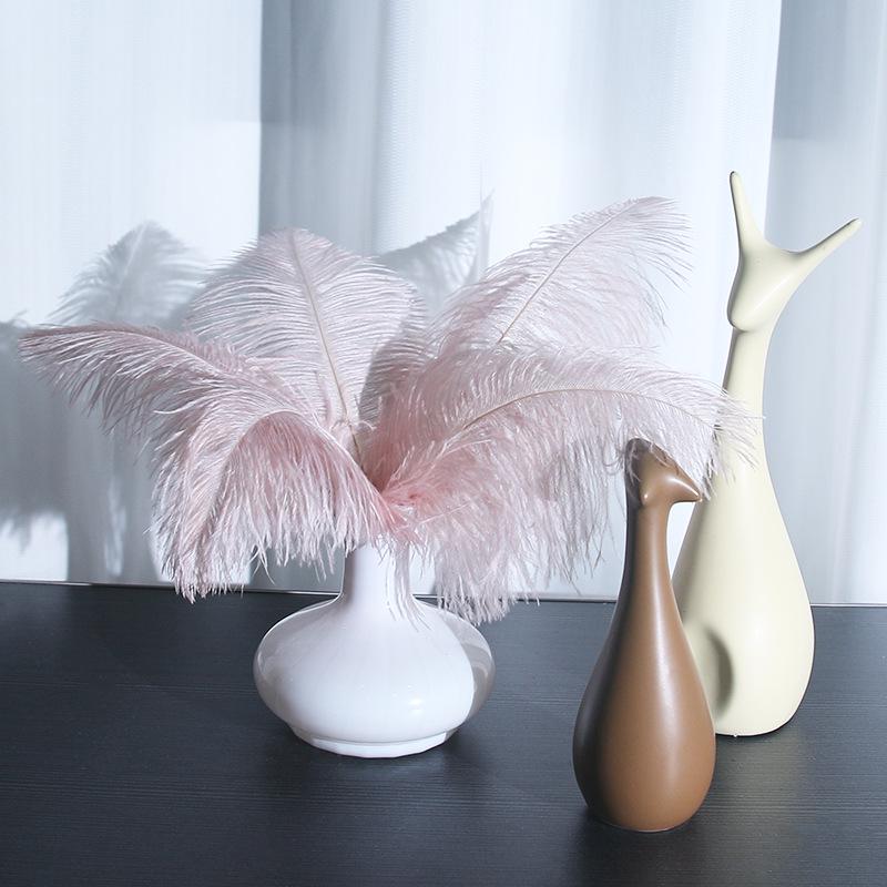 25-30cm Large Ostrich Feather for Wedding Bouquet or Photo Decoration