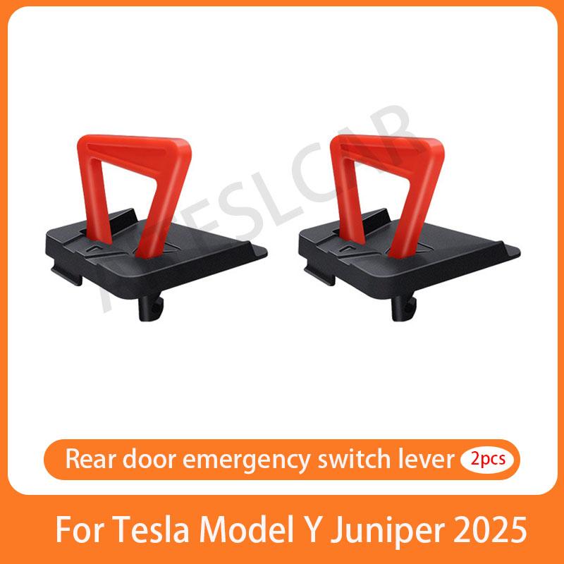 For New Tesla Model Y Juniper 2025 Rear Door Emergencies Safety Pull Rope Emergency Handle Car Accessory