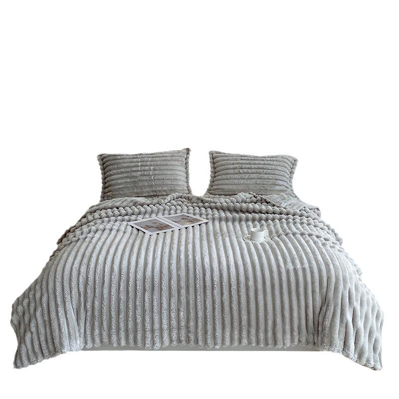 Pătură de aruncat Pătură gri cărbune Pătură super moale din lână pentru canapea Design cu nervuri Se spală bine