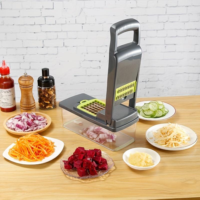 14/16 Piece Set, Ultimate Multifunctional Vegetable and Fruit Chopper - Easy To Slice, Grind, Peel, and Chop