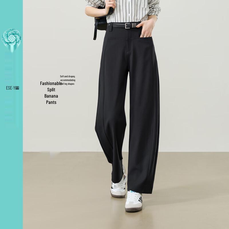 ESE-Y Women's High-Waist Slim Banana Pants