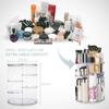 INOVERA (LABEL) Cosmetic Makeup Organizer for Women, Bride & Girls - 360 Rotating Storage Organiser Box - Dressing table Vanity Case Holder for Lip