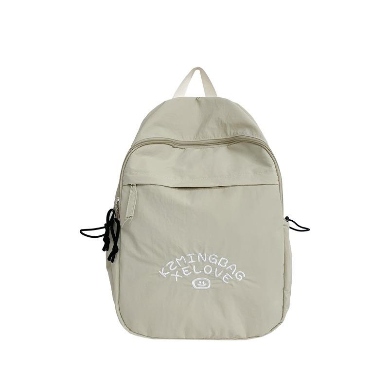 School bag Lazy wind school bag Female high school college student Campus letter backpack Junior high school student tide backpack