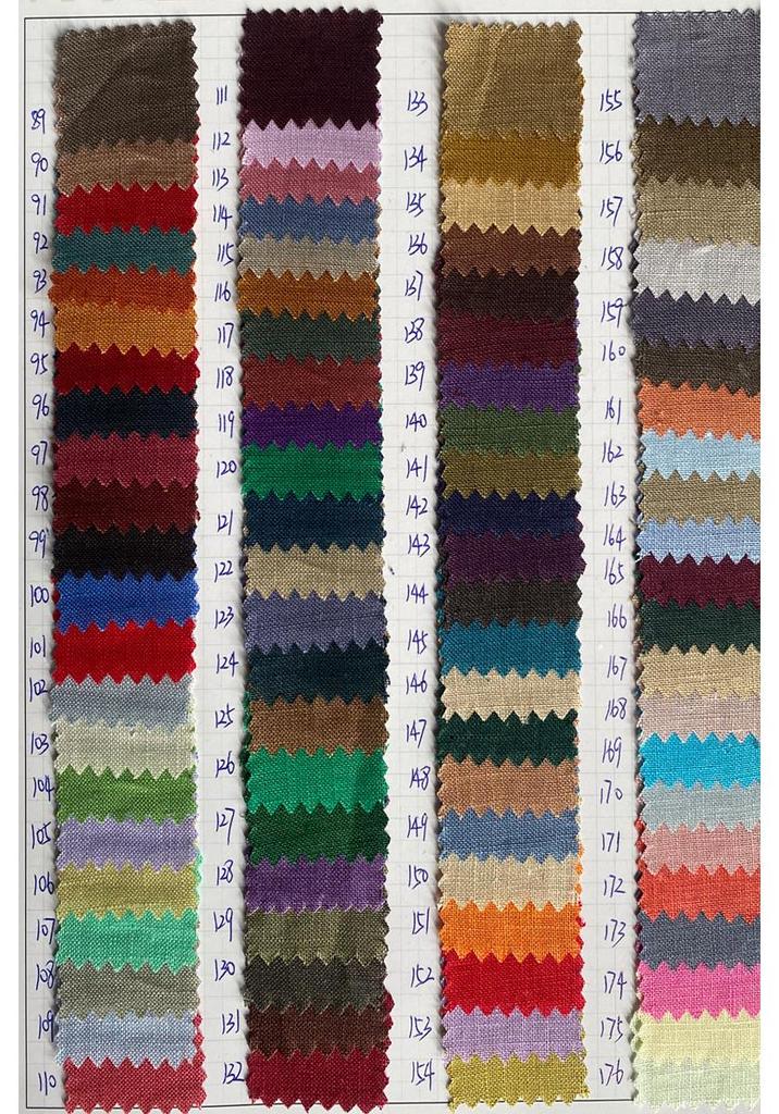 101 Pure Linen Slub Fabric for Summer Clothing: Solid Color 14s Linen for Pants and Shirts