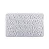 Large English Alphabets Earrings Silicone Epoxy Resin Mold DIY Keychain Pendant Jewelry for Luggage Tags Bag Accessories