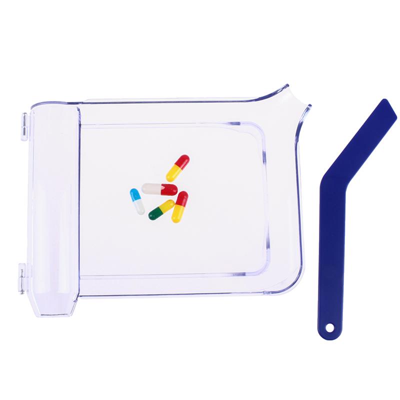 Pill Counting Tray With Spatula Pharmacy Right Hand Counter Tray Medications 1Pc Plastic Plastic Medicine For Counting Pill