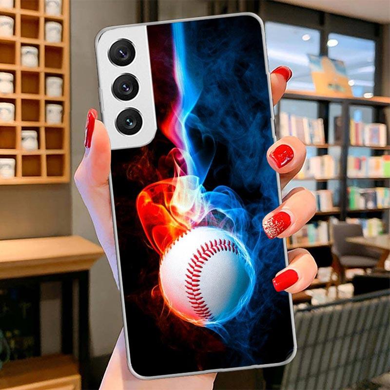 Baseball Sport Cover Phone Case For Samsung Galaxy S26 S25 Edge S24 Ultra S23 S22 Plus S21 S20 FE Soft Fundas Shell Galaxy S25 S