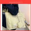 Borsa a Tote in Nylon da Donna con Grande Capacità e Chiusura a Zip per Uso Quotidiano