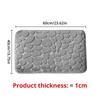 Soft Sponge Bath Mat Non Slip Pebble Pattern Water Absorbent Bathroom Rug Shower Floor Carpet Anti Slip Toilet Mat Home Doorway Quick Dry Safety Mat