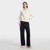 Fila White All Day Fashion Simple Classic Retro Sports Casual Personality Relaxed Versatile Comfortable Half-Zip Stand Collar Sweatshirt F11W613205FIV