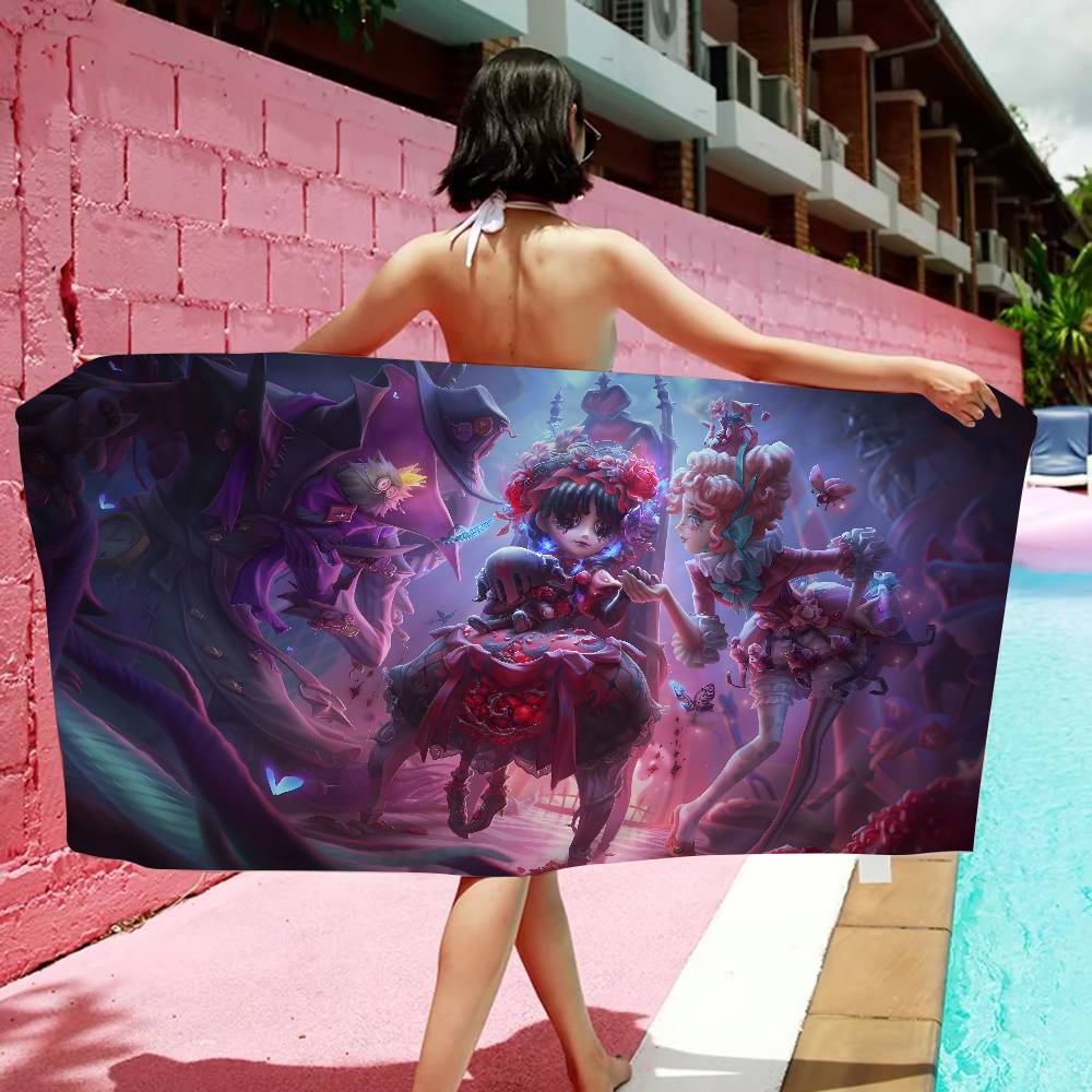 Game Suspense I-Identity V Microfiber Printed Beach Towel Mountain Climbing Yoga Beach Swimming Running Absorbent Soft Towel
