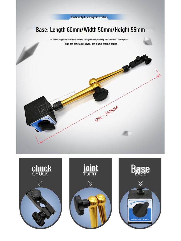 Universal Magnetic Dial Indicator Stand with Strong Magnetic Base
