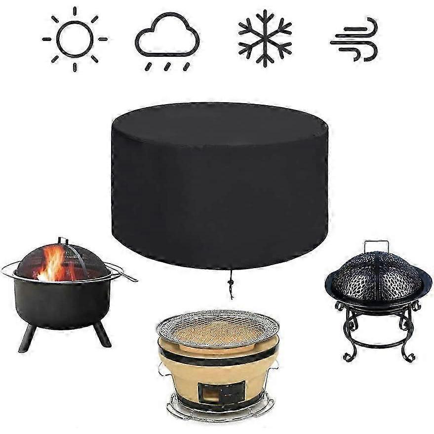 Reusable Waterproof Cover for Fire Pit, Grill and Barbecue, Fits Models V7084A (128X71)