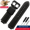 Originální kožený řemínek k hodinkám Pro Timex Tide TW2R55500 T2N720/721/739 TW2T76300 Řemínek k hodinkám 24*16mm konec pro uchycení Řemínky k hodinkám Příslušenství