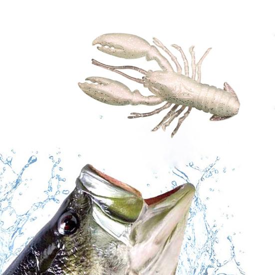 8Pcs Soft Baits Fishing Lures Realistic Looking Vivid Color Mini Size Portable Shrimp Fake Baits Artificial Lures