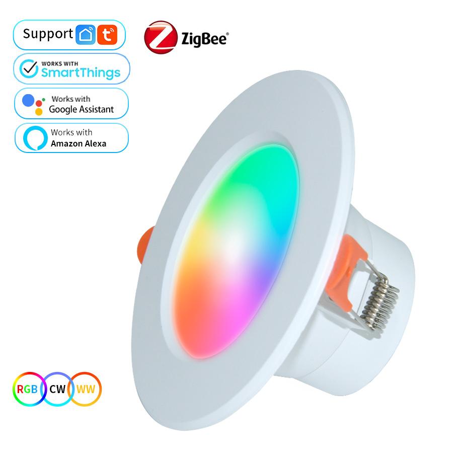 WiFi Smart LED Downlight RGB Dimmable Spot LED Lights Kitchen Ceiling Lamp Bluetooth 10W 15W with Alexa Google Home