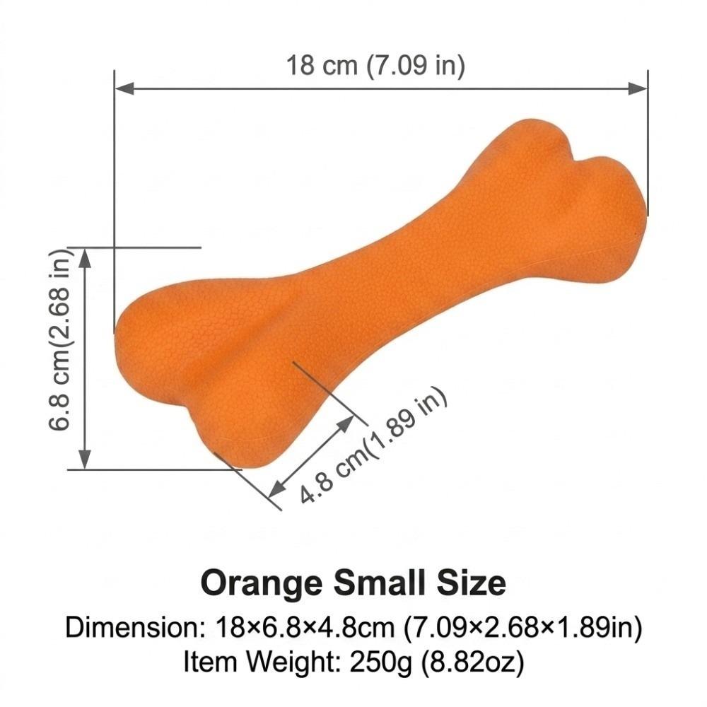 Bone Shaped Rubber Chew Toy Wear Tough Snack Dispensing Toy Interactive Feeding Time