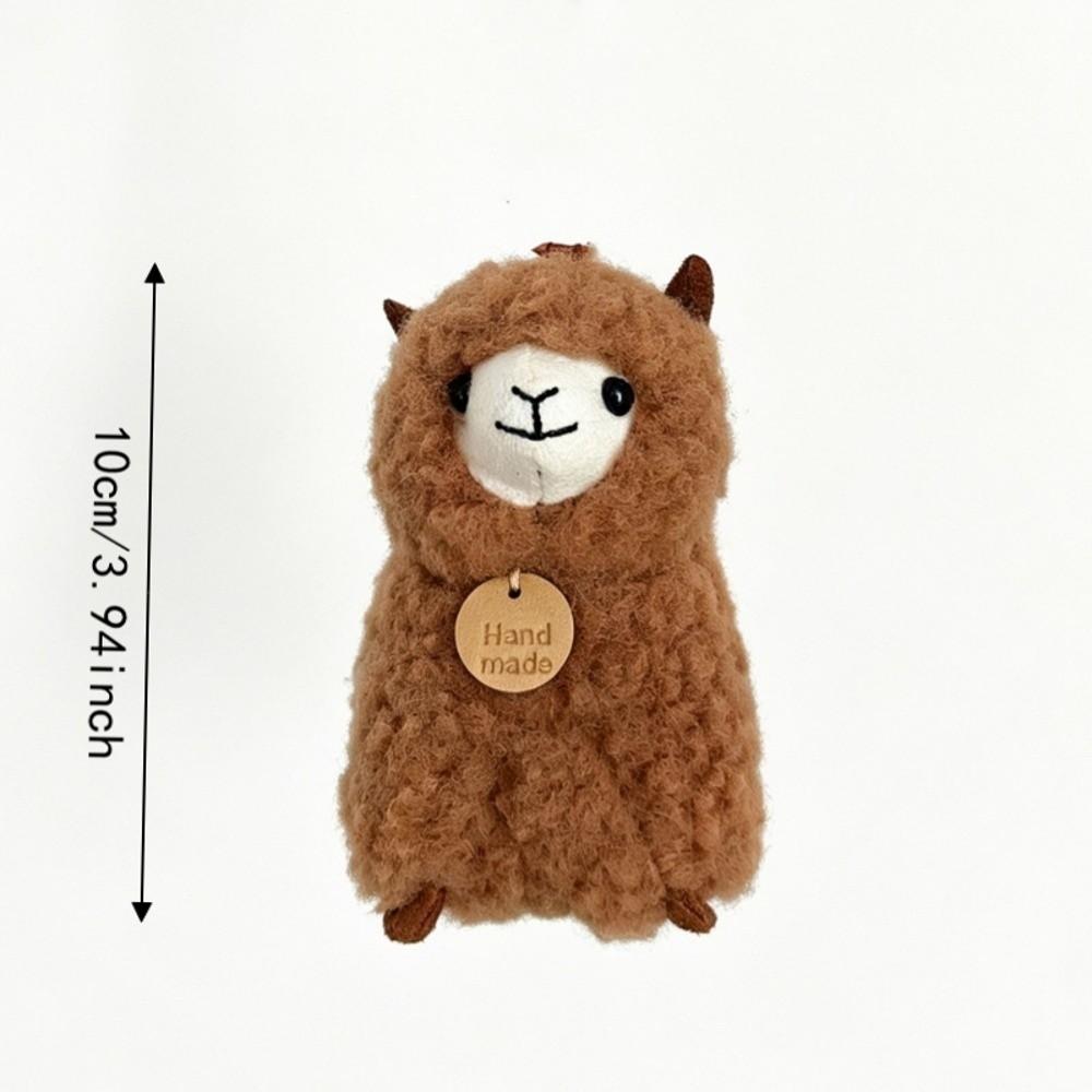 Cartoon Animals Stuffed Animal Little Plush Keychain Cute Alpaca Plush  Home Decor