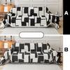 Black and White Four-season Universal Full-cover Fabric Sofa Towel, Light Luxury Chenille Sofa Cover Towel, Simple AB Double-sided Sofa Cover Towel