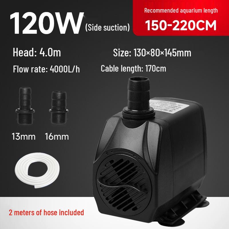 Goldfish Tank Mini Silent Submersible Pump for Rockery Waterfall, Fountain, and Circulation Filter.