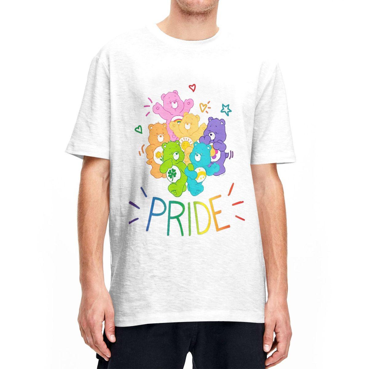 

Rainbow Pride And Doodles Men Women s T Shirts Vintage Tees Short Sleeve Crewneck T-Shirt Cotton Plus Size Tops XXXXXL бордовий