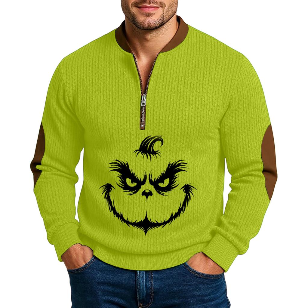 Men'S Outdoor Zipper Long Sleeved Sportswear Casual Sweatshirt