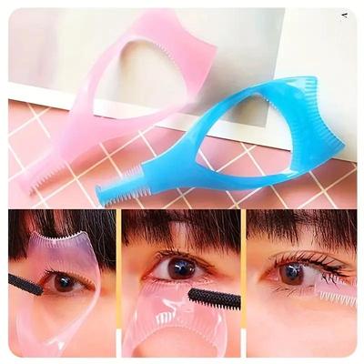1 PIEZA Escudo Protector de Máscara de Pestañas Herramienta Lash Buddy Protector de Máscara Aplicador de Pestañas para Ojos, Protector de Pestañas Cosmético de Maquillaje, Herramienta para Pestañas 3 en 1 Superior Inferior Herramienta para Máscara
