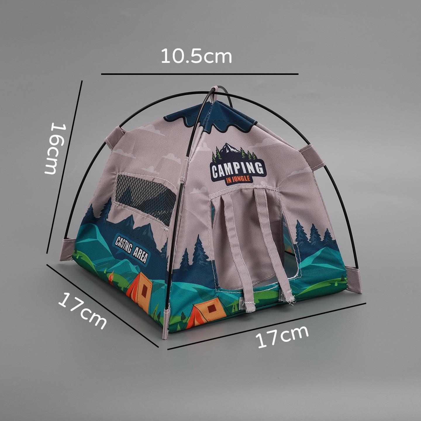 Miniature Camping Dollhouse Accessories: Children s Role-Playing Tent and Micro-Scene Model