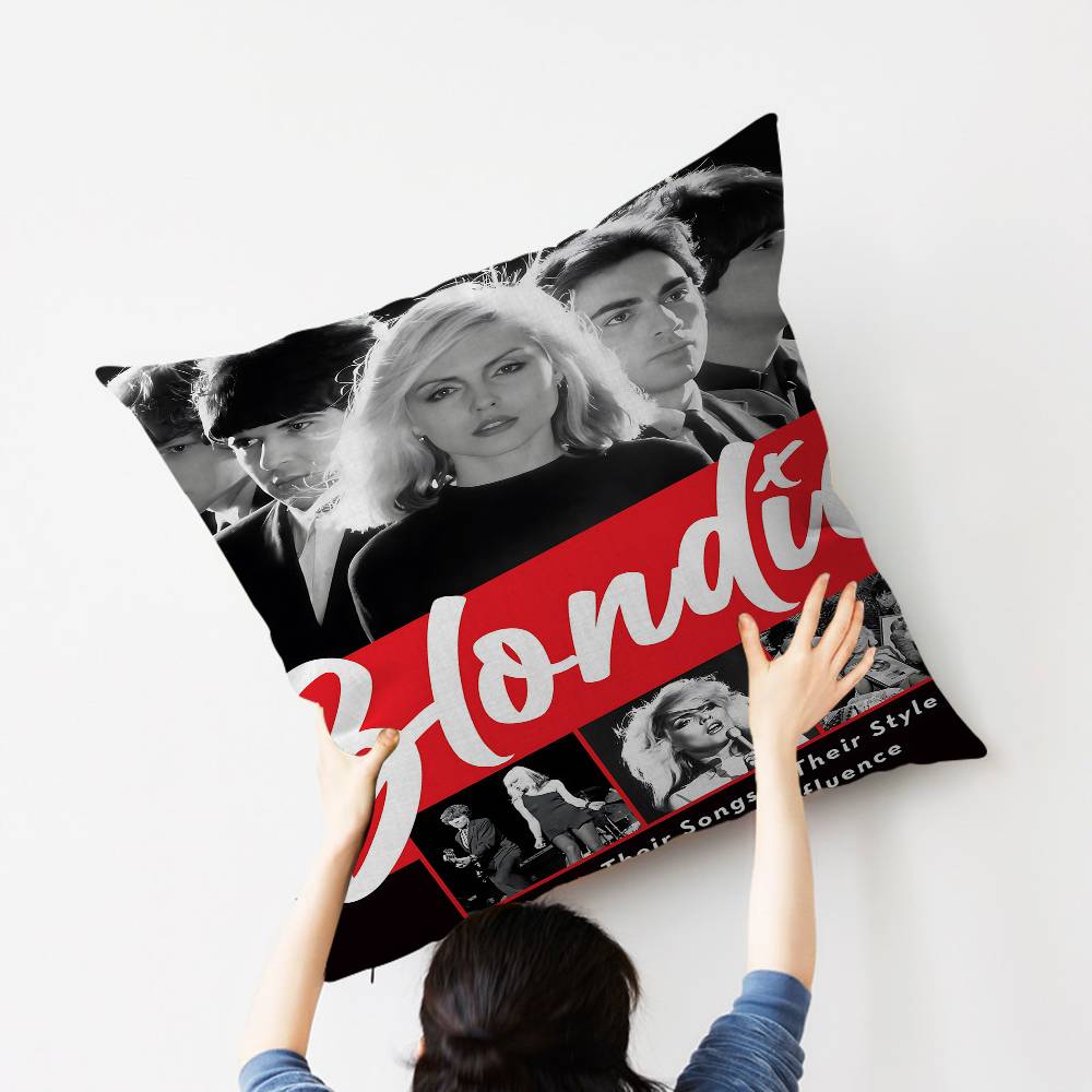 Rock Band B-Blondie Poszewka na poduszkę Dekoracyjna poduszka Sofa Wystrój domu Poszewka Poszewki na poduszki