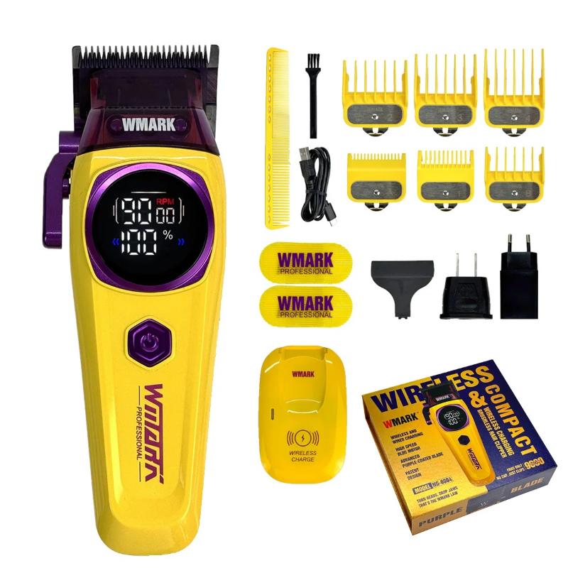 

WMARK Hair Trimmer Professional Hair Clipper Rechargeable Hair Cutting Machine Cordless Haircut Machine Clipper for Men NG-8004 золотой