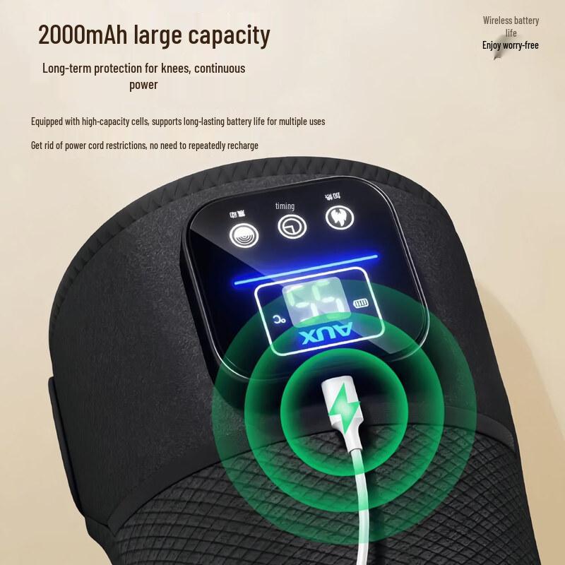 Aux Elektrischer beheizter Knie- und Beinmassager CN-Stecker (Adapter enthalten)