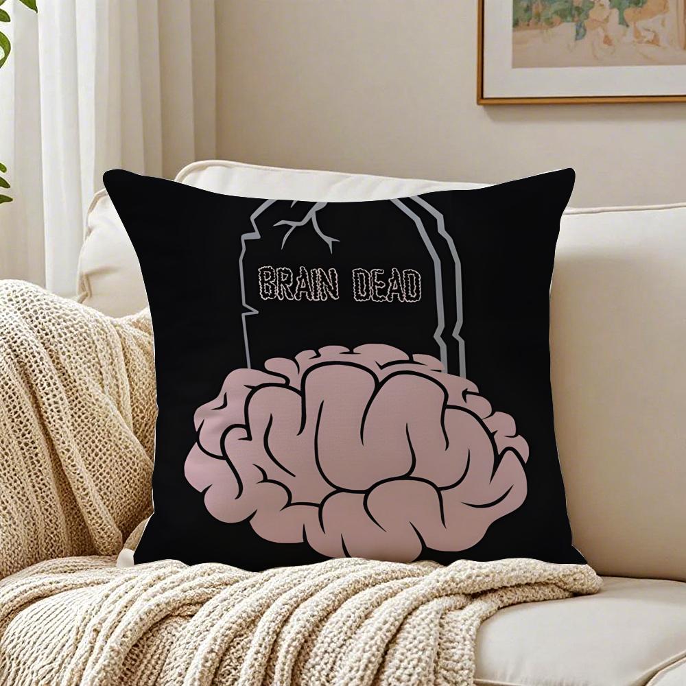 Brand LLos AAngeles BBrain DDead Cushion Cover Linen Pillowcase Soft  for Sofa Bed Home Room Decor