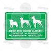 No Dogs Allowed Metal Sign Beware of Dog Private Property Warning Plaque Alert Dog-Free Zone Security Keep Dogs On Lead