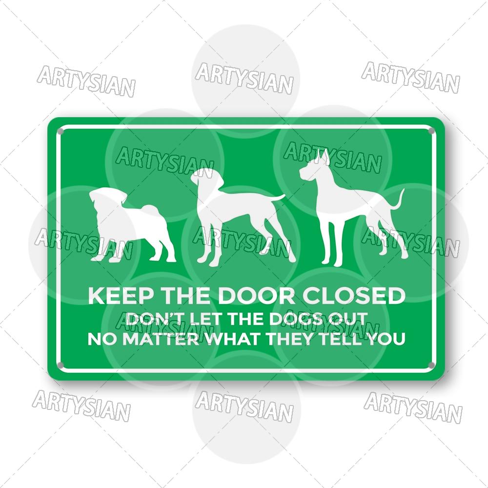 No Dogs Allowed Metal Sign Beware of Dog Private Property Warning Plaque Alert Dog-Free Zone Security Keep Dogs On Lead