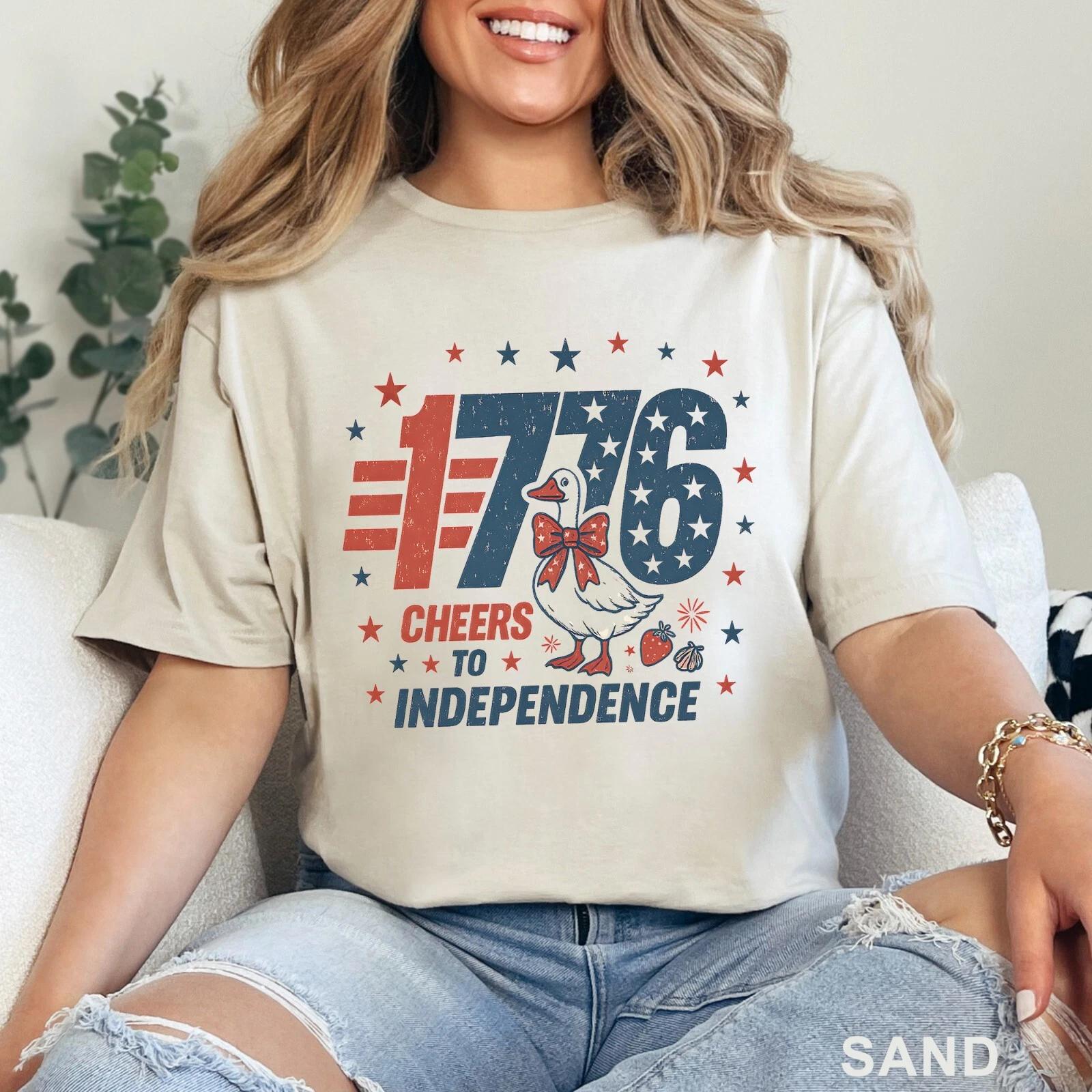 4th Of July Tee, July Fourth Goose Shirt, American Family Tee, 203228 4XL