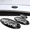 Car Sticker 3pcs Car Front Rear Cover Badge Steering Wheel Sticker for Ford Kuga Mondeo Explorer Escape ST Focus Edge Taurus Equ