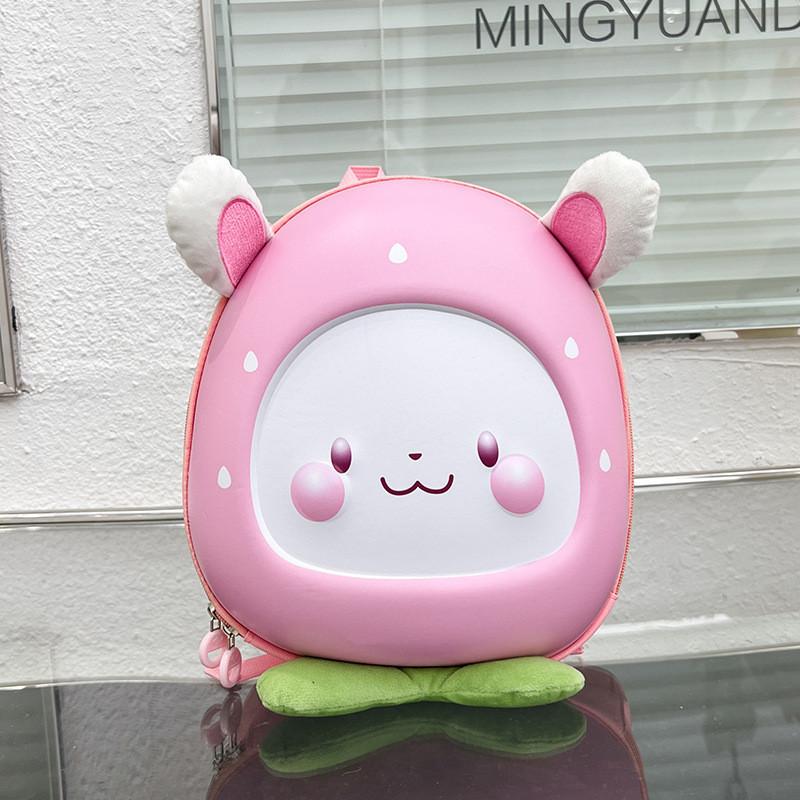 Cute Bunny Themed Toddler Backpack With Soft Cushion Straps For Comfortable Daily Use розовый