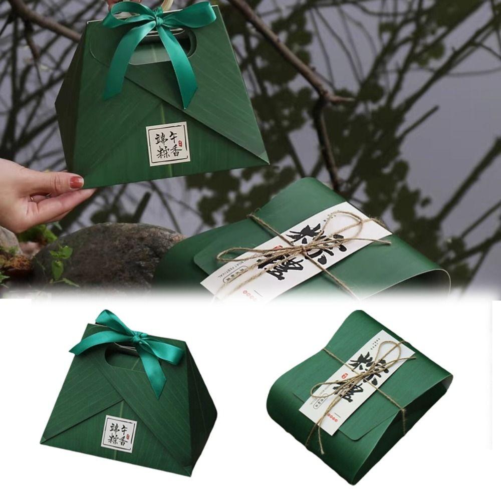 Portable Dragon Boat Festival Gift Box Handheld Luxury Gift Box Portable Gift Bag  Hotel Festival