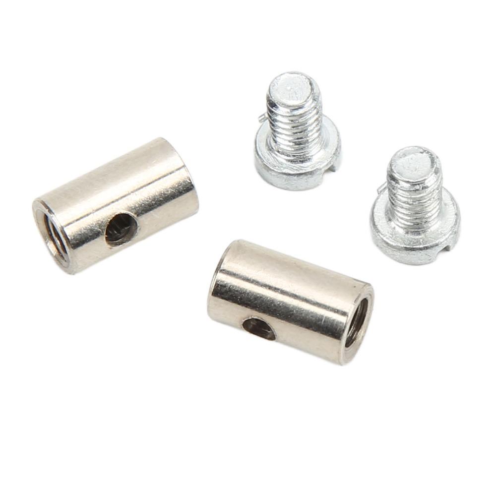 6mm/0.2in Diameter Universal Brake Line End Metal Construction Throttle Choke End For Car