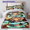 Fire Force  Pattern Bedding,Quilt Set Quilt Cover Pillowcase Home Birthday Gift (1 * Duvet Cover + 2 * Pillowcase, Without Core)