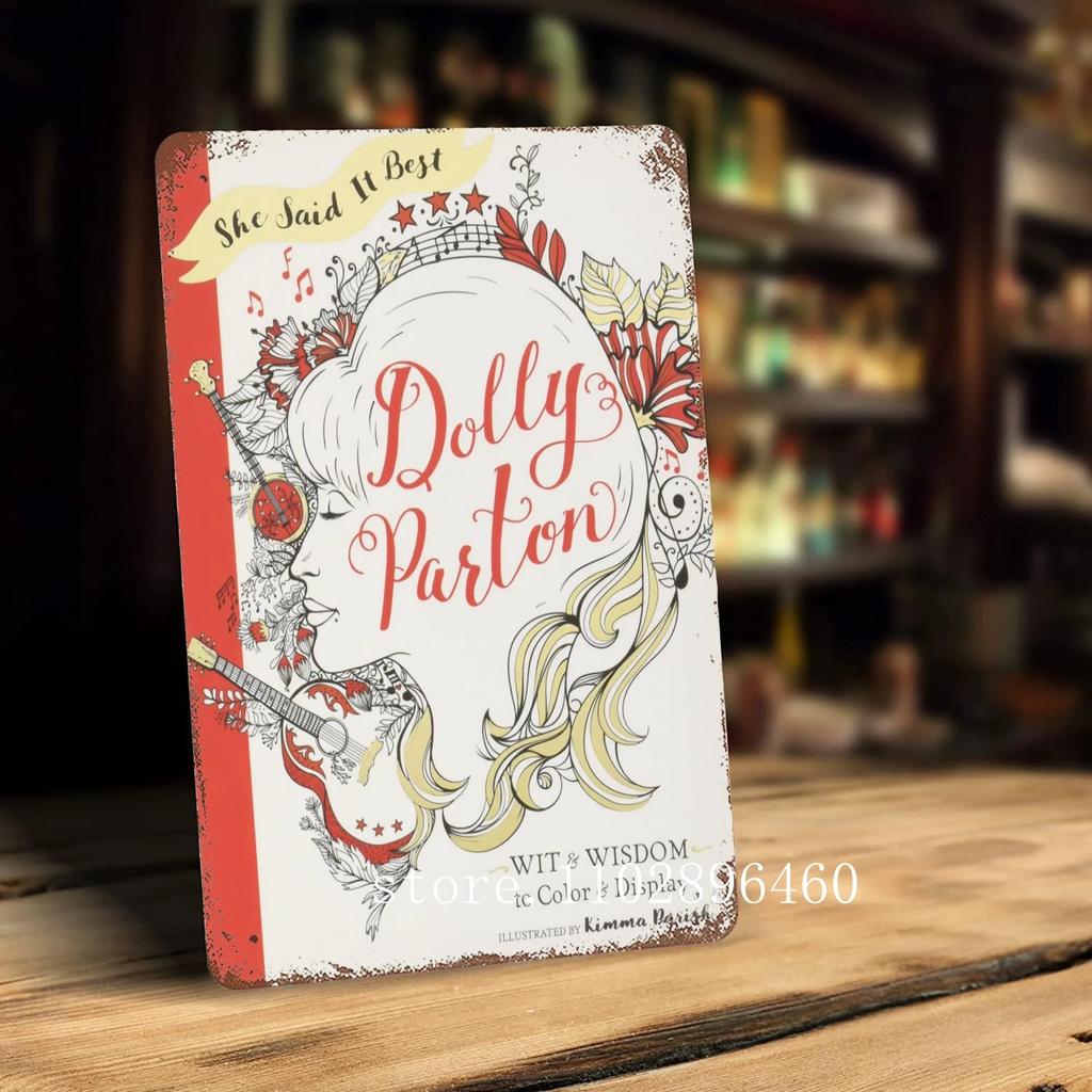 dolly parton  Metal Plaques & Signs wall decor Vintage Tin Signs Captain Metal Poster Decor for Bar Pub Club Wall Decoration