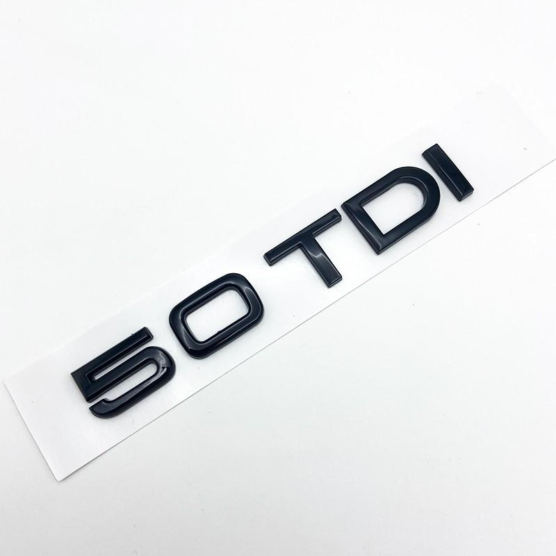 3D ABS Letters 2.0TDI 2.5TDI 3.0TDI 35TDI 40TDI 45TDI 50TDI Emblem for Audi A1 A3 A4 A5 A6 A7 A8 Q2 Q3 Q5 Q7 Car Trunk Sticker