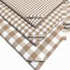 Khaki Plaid Fabric for DIY: Small Square Shirt, Tablecloth, Curtain