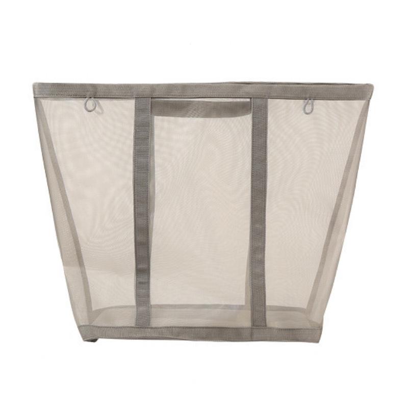 4006 Household Mesh Dirty Clothes Basket Laundry Basket Foldable Wall-holding Bathroom Dirty Clothes Storage  Basket