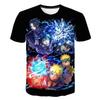 New Naruto Cartoon Character 3D Digital Printed Men's Cartoon T-shirt