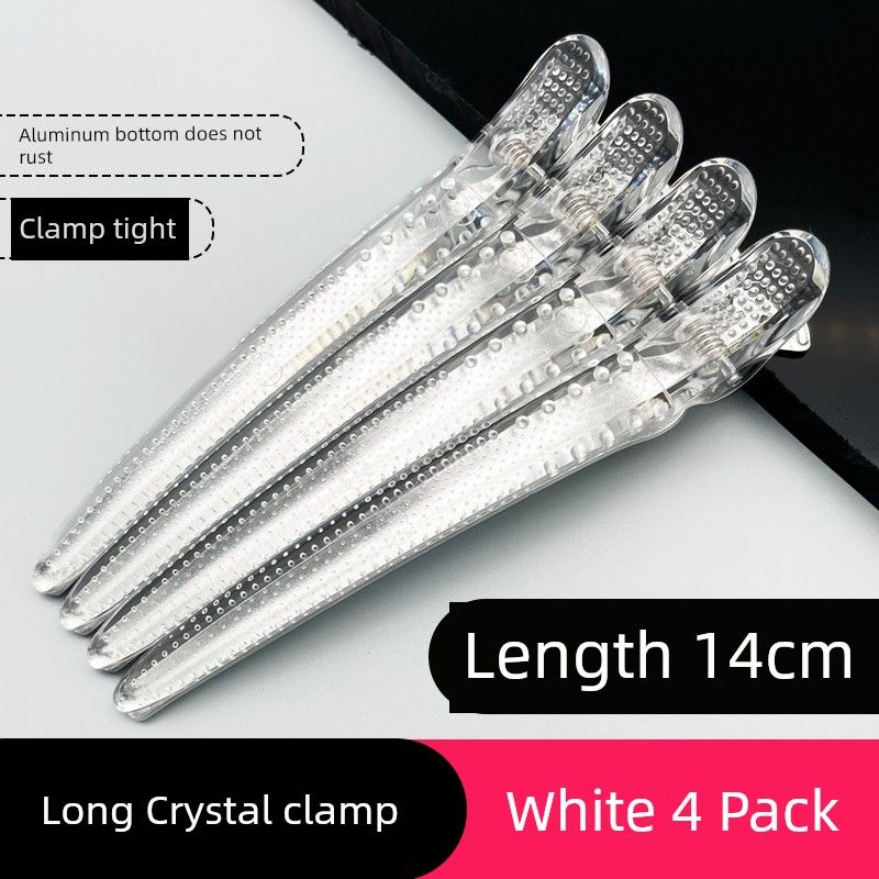 New Large Hair Clip with Extended Length for Hair Cutting and Sectioning, Crystal Non-Marking Clip, Professional Clip for Hairdressers