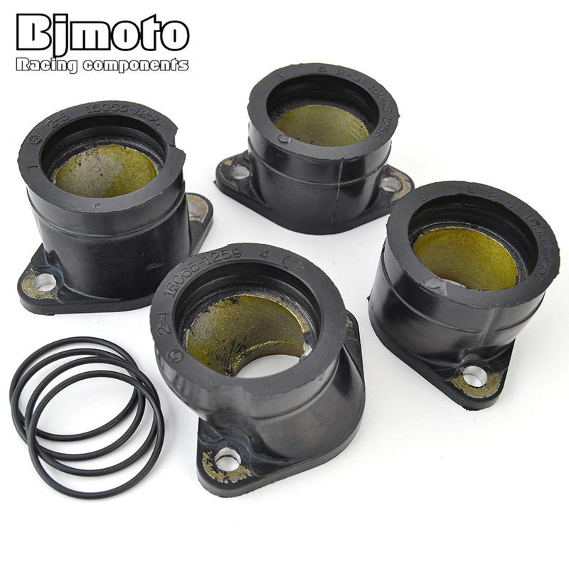 

4PCS Carburetor Interface Intake Manifold Adapter Joint Boots For Kawasaki Z750 GT750 ZR750 ZR 750 ZR-7 ZR-7S Zephyr 92055-1256