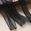 Dekorationsmaterial Retro-Spitzenbesatz 5cmx5M DIY Pünktchen-Netzband Tüll Weiche Brautschleier-Accessoires Bekleidung