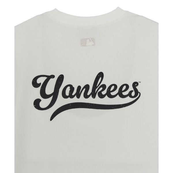 MLB New York Yankees Loose Fit Crew Neck Short Sleeve T-Shirt Unisex tops 3ATSV0163-50IVS